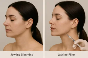 Jawline Slimming vs. Jawline Filler